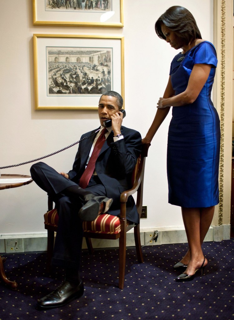 Il presidente Obama con la moglie Michelle