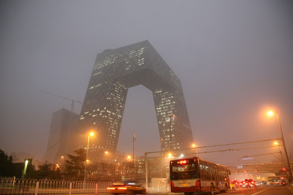 il palazzo della CCTV a Pechino