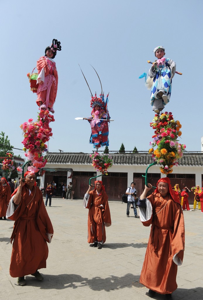 Un’immagine del festival tradizionale dell’Anhui