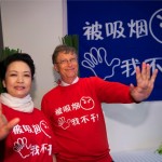 Bill Gates e Wu Yichun nella giornata mondiale contro il fumo