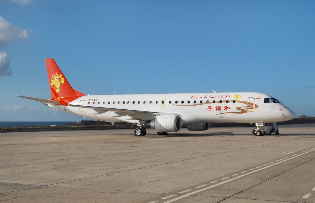 Un aereo Tianjin Airlines