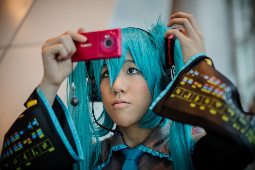 Un cosplayer alla Ani-Com & Games di Hong Kong