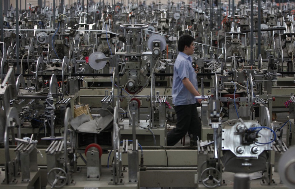 Una fabbrica a Zibo, nello Shandong