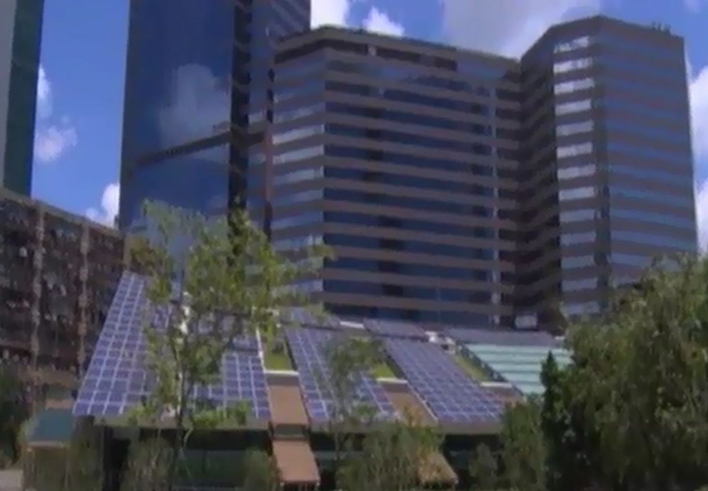 Ecco l’edificio a tre piani e i suoi pannelli fotovoltaici