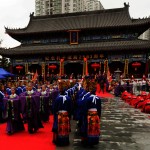 La cerimonia in ricordo di Confucio a Changchun