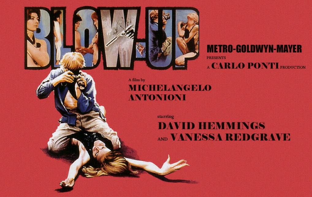 Il poster del film “Blow Up” di Antonioni