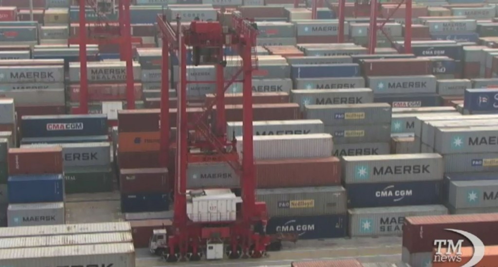 Container in un porto cinese